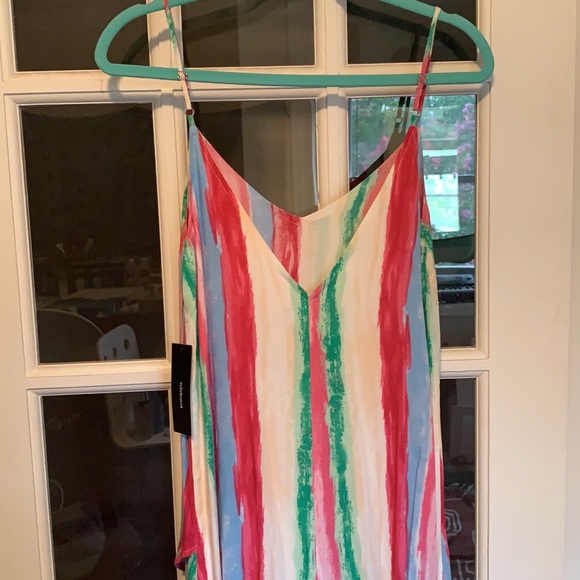 Lulu’s Brushstroke Multi Stripe High-Low Dress - Picture 10 of 10